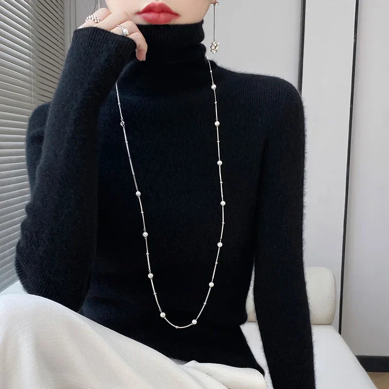Nicky Wool Turtleneck Sweater For Cold Weather Lovers Timeless Classic Warmth For All Styles