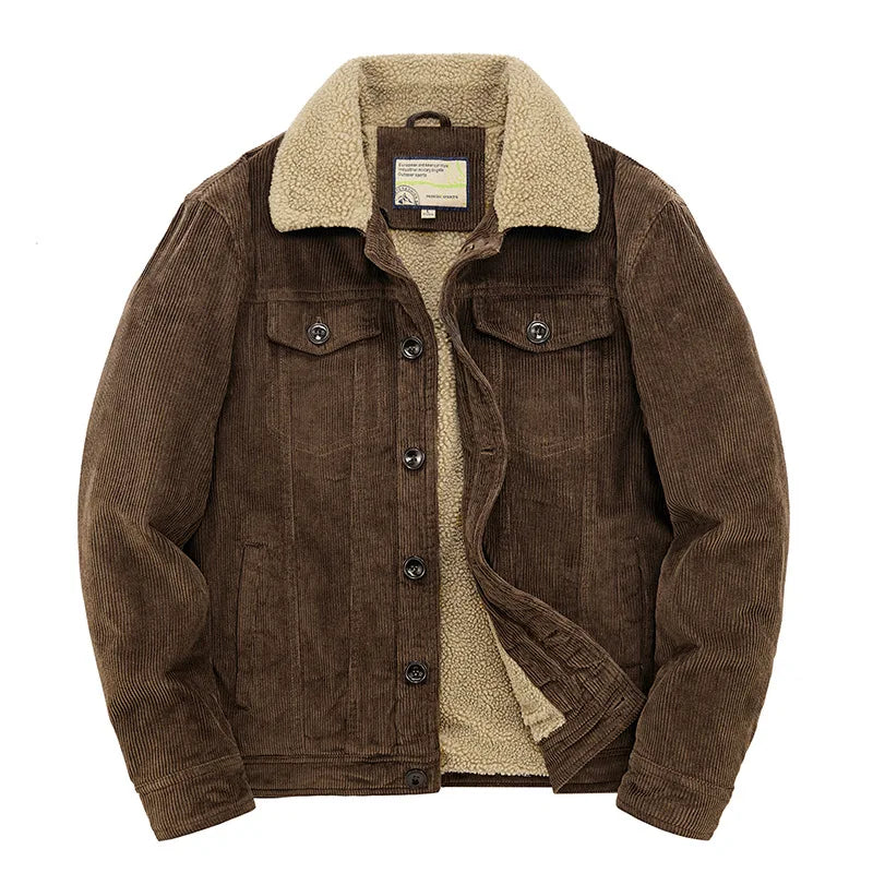 Logan Men's Casual Windbreaker With Quilted Cotton Lining For Warmth And Wind Protection