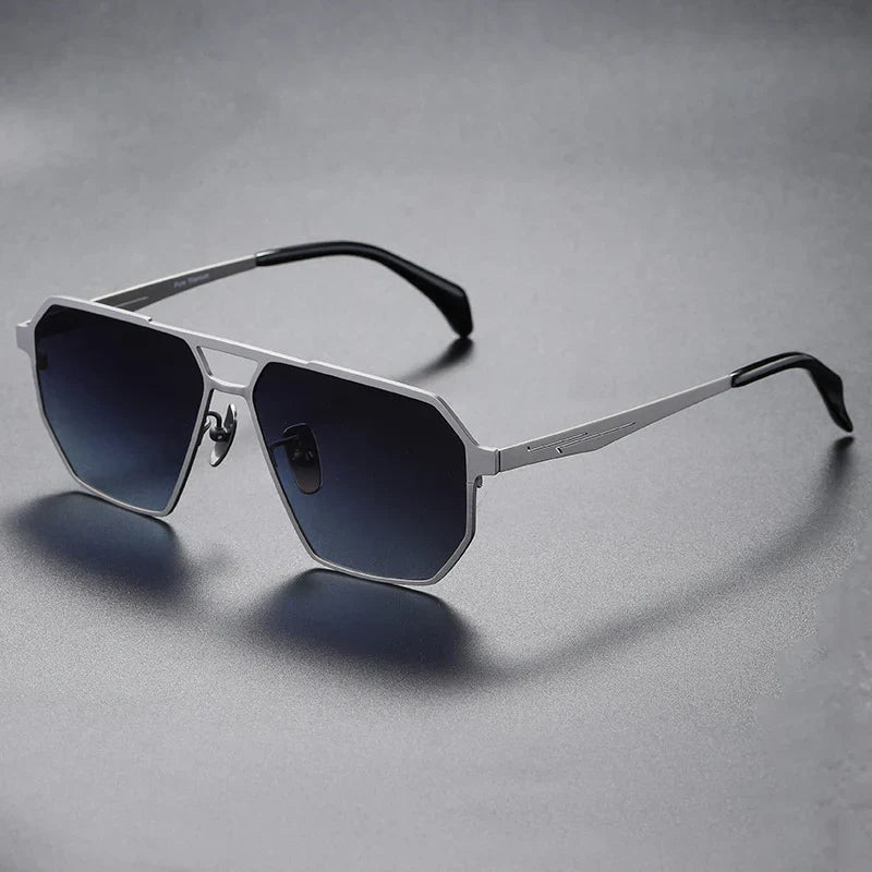 TrendAura Cyber Era Titanium Sunglasses With Polarized Lenses Ultra Lightweight Unbreakable Frames