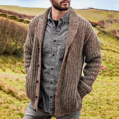 Max Mens Cardigan For Comfort And Versatile Layering With Button Closure And Pockets