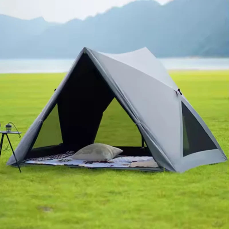 Pop Up Camping Tent Sun Shelter With Waterproof Oxford Fabric For All Season Campers