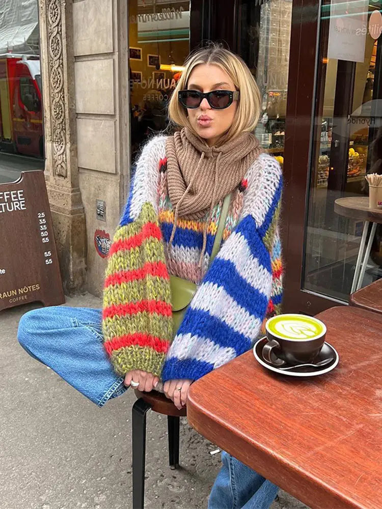 Dareen | Trendy colorful sweater for women