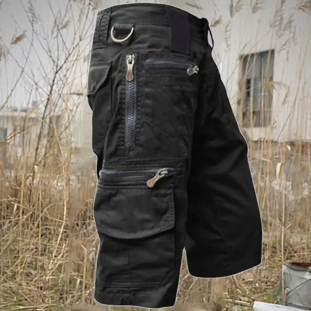 TrendAura Mens Tactical Cargo Shorts With Multi Pockets Military Style Straight Fit For Summer