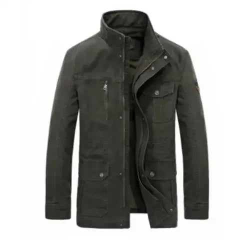Mens Outdoor Jacket For Men Versatile Transitional Layer With Stand Up Collar And Multiple Pockets