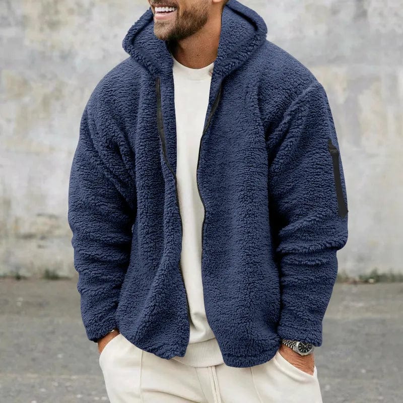 Mens Casual Hooded Zip Jacket With Full Front Zip For All Day Comfort And Adjustable Hood