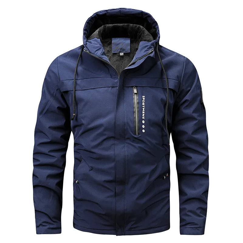 Mens Quilted Jacket With Warmth And Durability Full Zip Front Insulated Everyday Outerwear