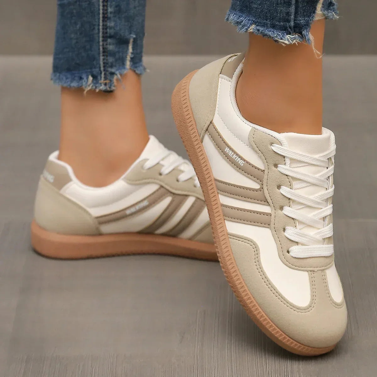 Nuvella Women's Supportive Lightweight Walking Sneakers For Active Women Who Value Comfort And Style