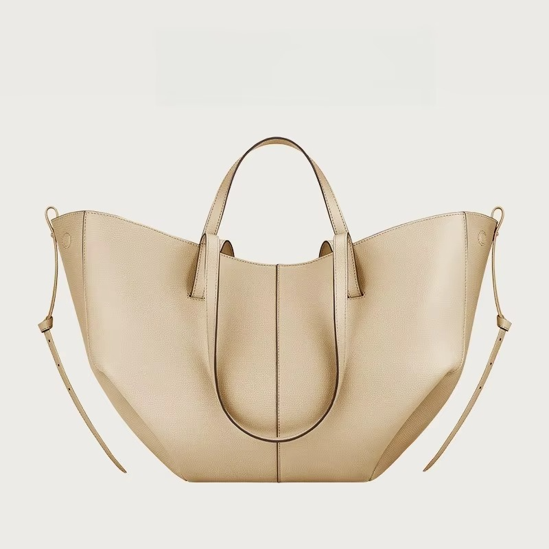 TrendAura Women's Leather Tote Bag With Winged Design And Large Capacity - Elegant Practical Workday Companion