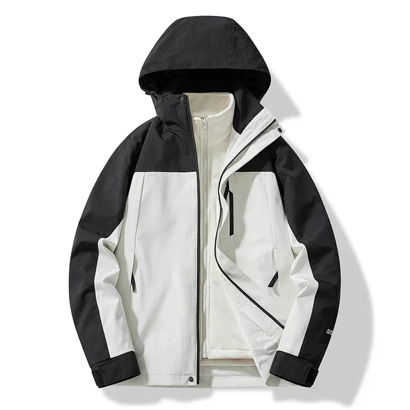 Adam Men's Winter Hooded Ski Zip Up Jacket by TrendAura Warm Insulated Snow Sports Coat
