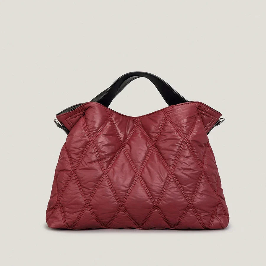 TrendAura Arca Tote Bag - Diamond Quilted Design With Cotton Down Filling And Spacious Interior