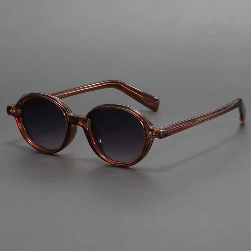 TrendAura Carter Vintage Inspired Round Sunglasses Polarized UV Lenses Lightweight TR90 Frame