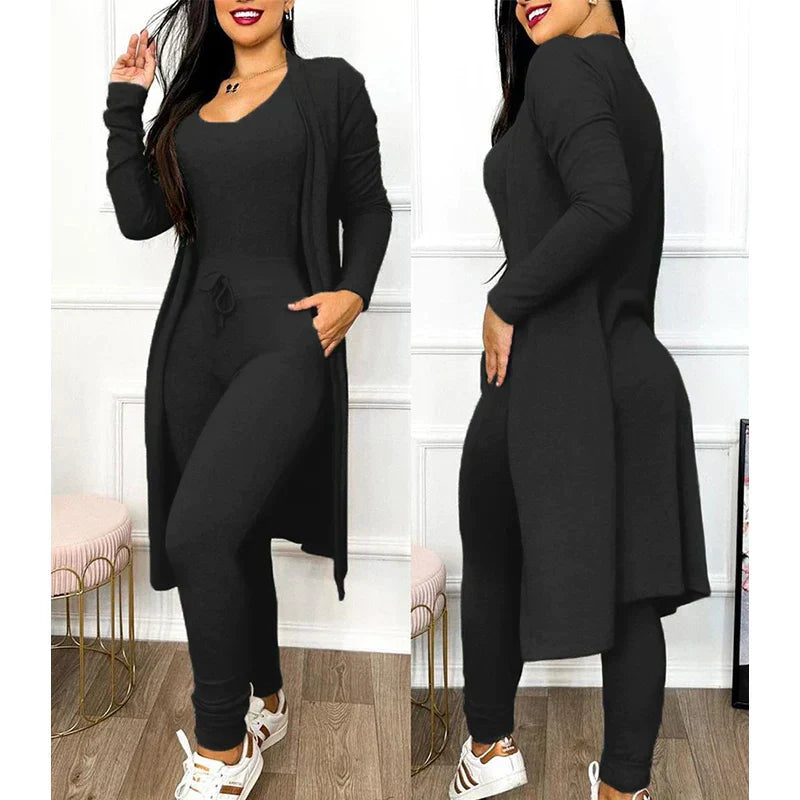 2-piece jumpsuit for spring 2025 | Tight legging jumpsuit with jacket