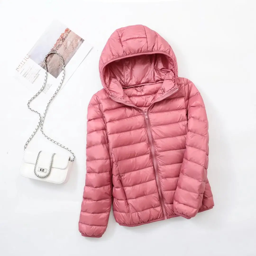 Women's hooded down jacket