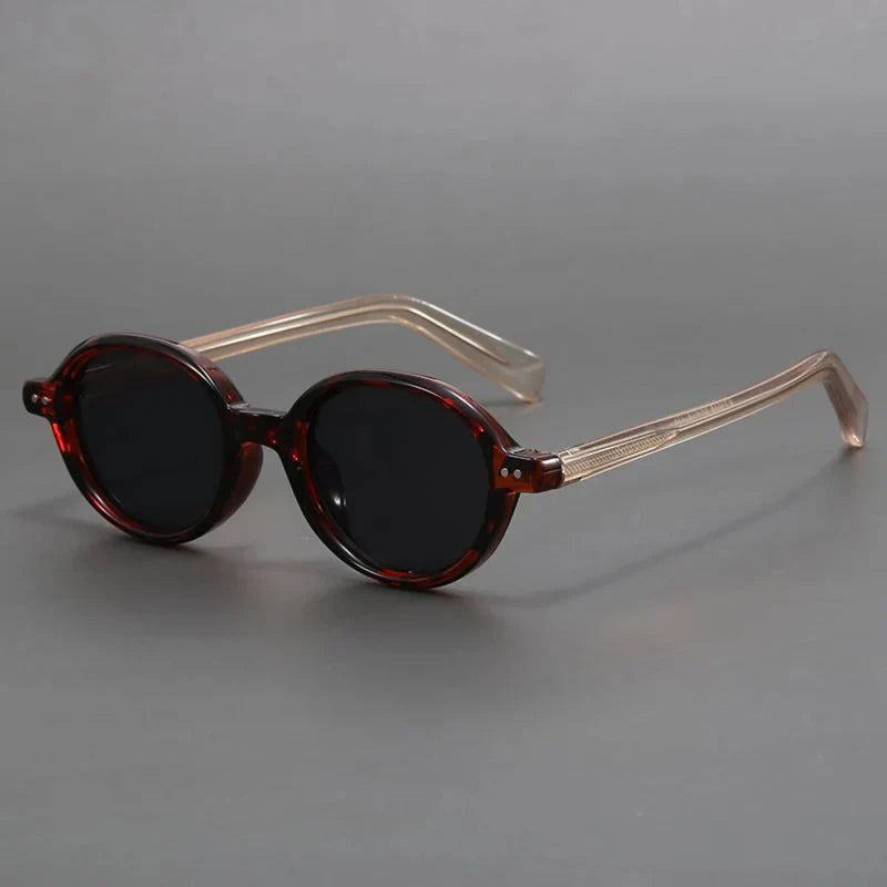 TrendAura Carter Vintage Inspired Round Sunglasses Polarized UV Lenses Lightweight TR90 Frame