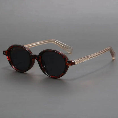 TrendAura Carter Vintage Inspired Round Sunglasses Polarized UV Lenses Lightweight TR90 Frame