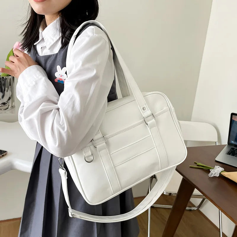 TrendAura Rebecca Shoulder Bag - Durable PU Leather With Star Studs, Dual Handles, Everyday Versatility