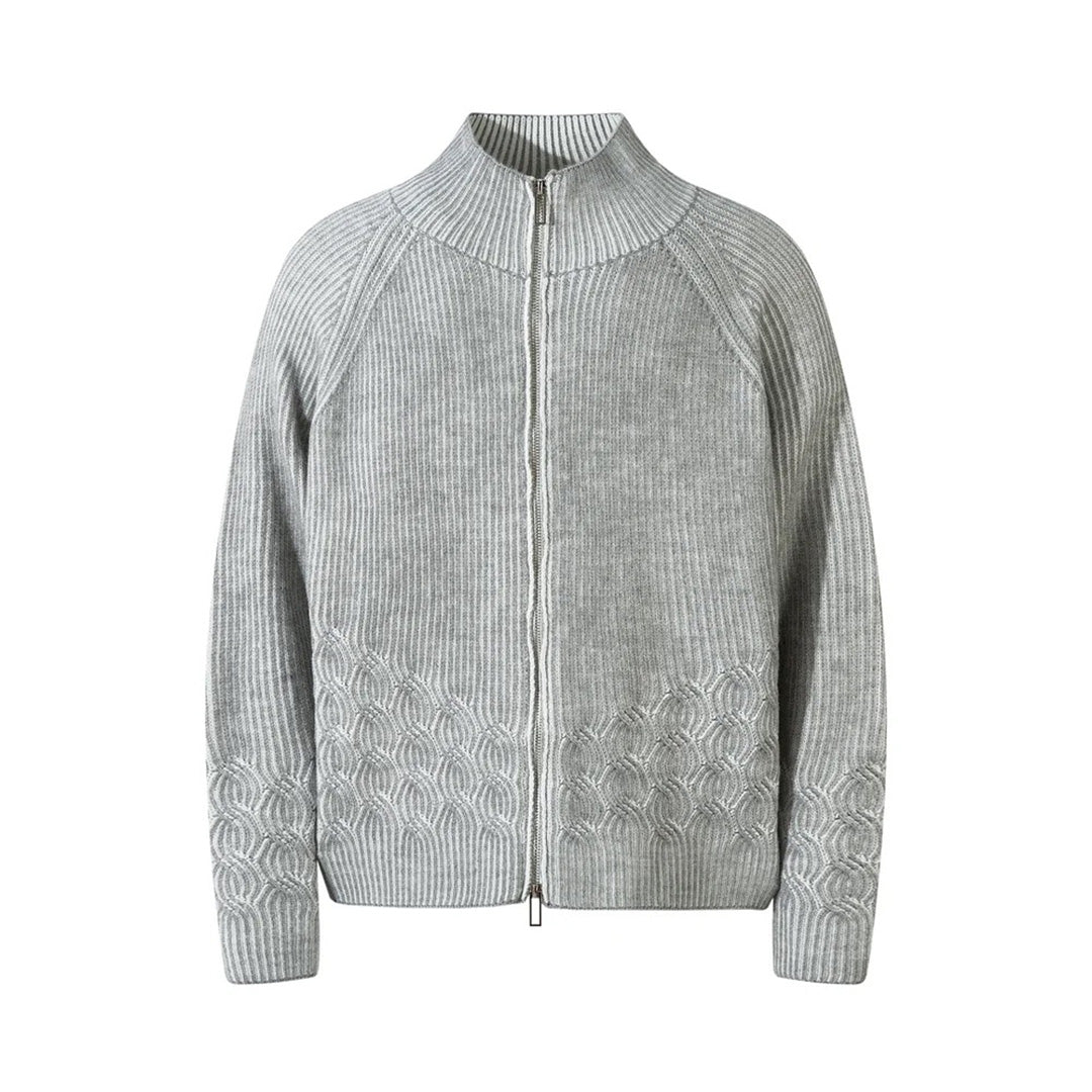 Mock Neck Knitted Sweater