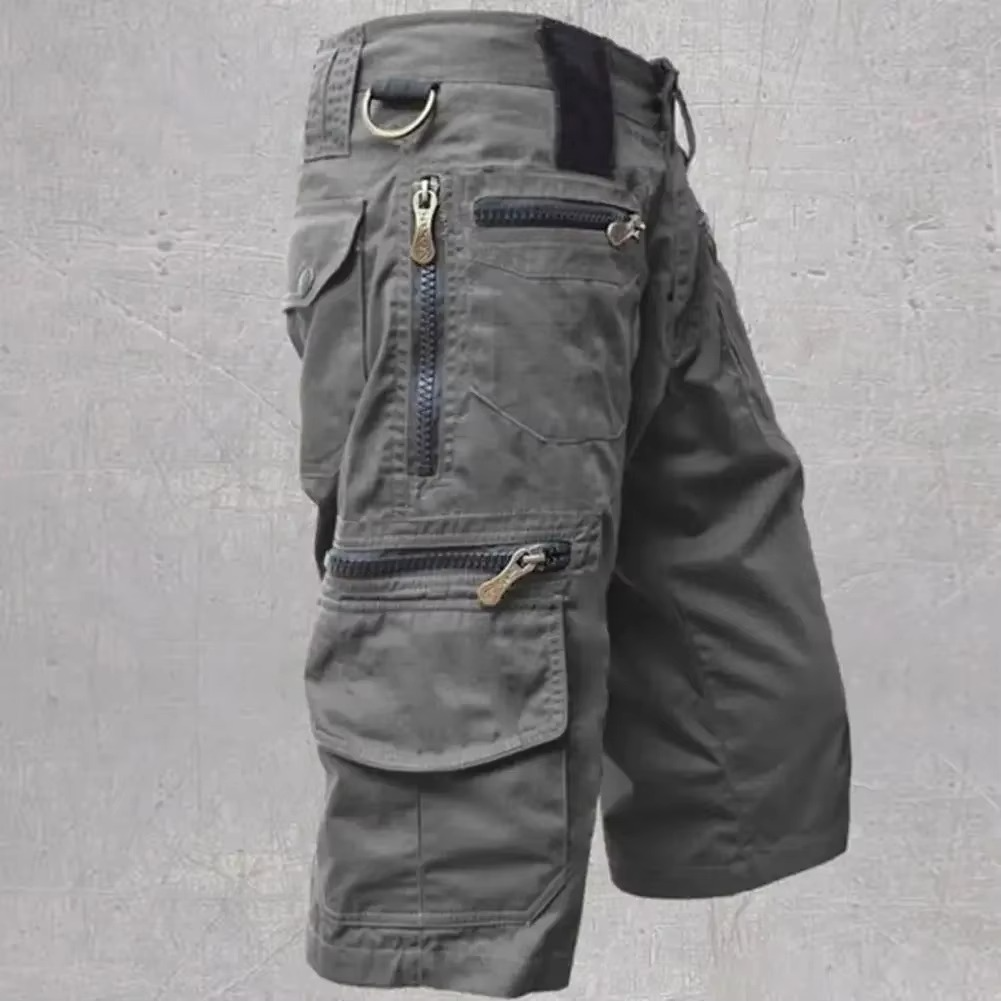TrendAura Mens Tactical Cargo Shorts With Multi Pockets Military Style Straight Fit For Summer