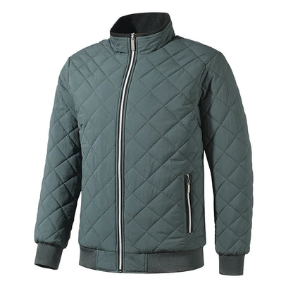 Dallin Padded Quilted Jacket For Men With High Performance Insulation Zipper Closure And Adjustable Hem