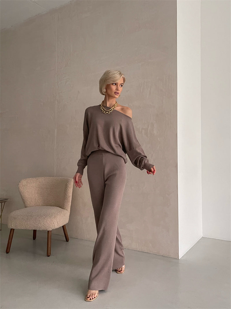 Muna Monochrome Knit Set for Women Comfortable Winter Wardrobe Cozy Chic Collection
