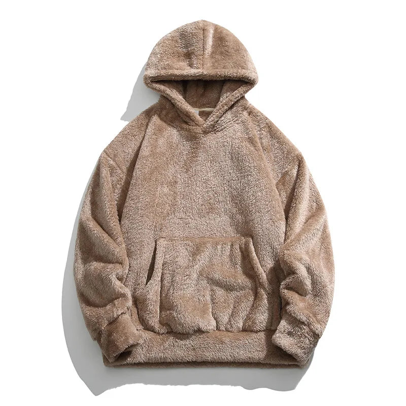 TrendAura Calder Mens Oversized Fleece Hoodie Soft Interior Relaxed Fit Drawstring Hood
