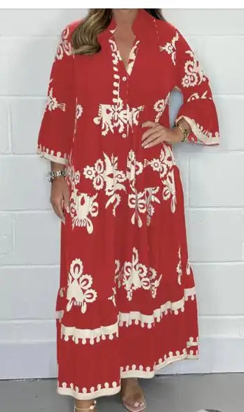 Namira Printed Dress For Women Loose Fit Seven Colors