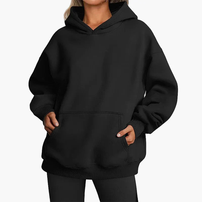 Women's Oversize Hoodie Hooded Sweatshirt Leisure Streetwear