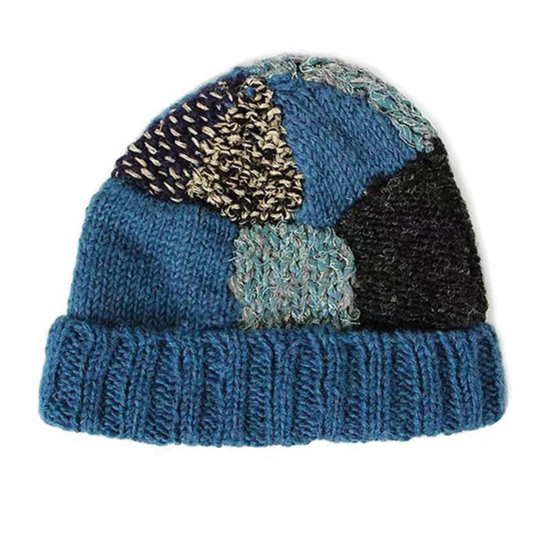 Patchwork Wool Beanie - TrendAura