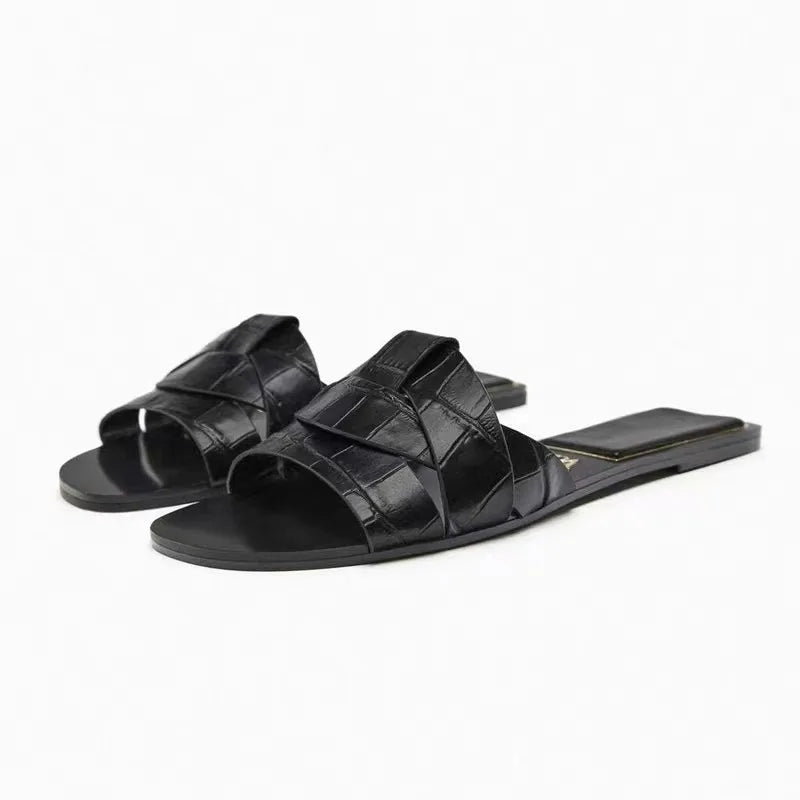 Women's Cushioned Slides with Arch Support and Slip-On Design