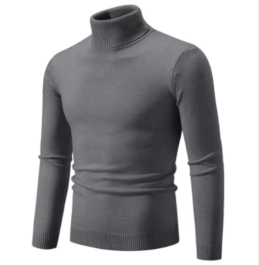 TrendAura Men's Thick Knit Winter Turtleneck Sweater Warm Slim Fit Pullover Casual Everyday