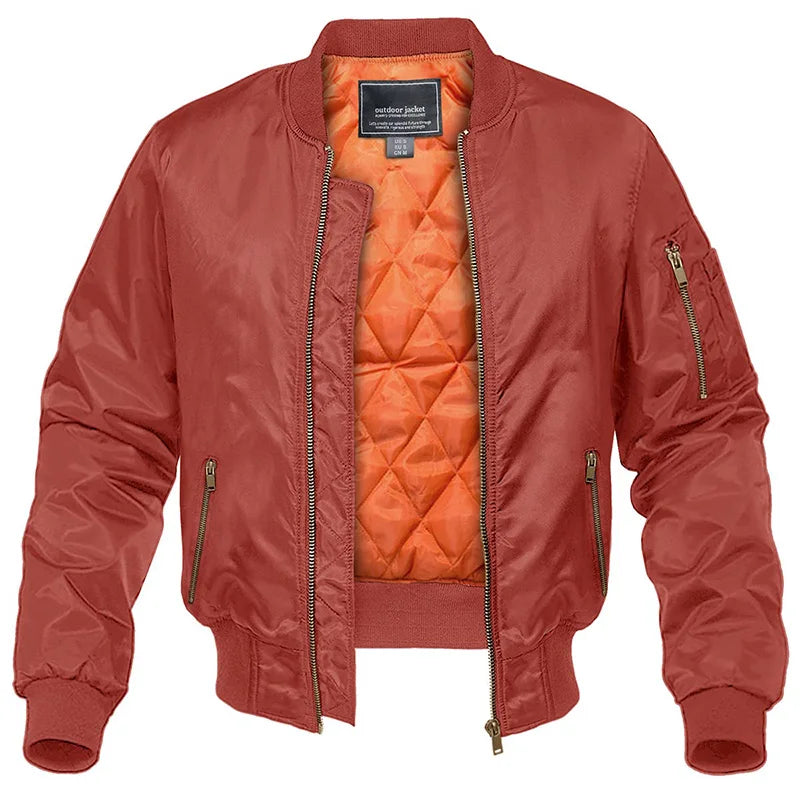 Mens Quilted Bomber Jacket Warmth And Style
