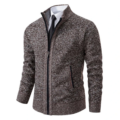 TrendAura Men's Fleece Vest Slim Fit Stand Collar Zipper Soft Warm Layering Outerwear