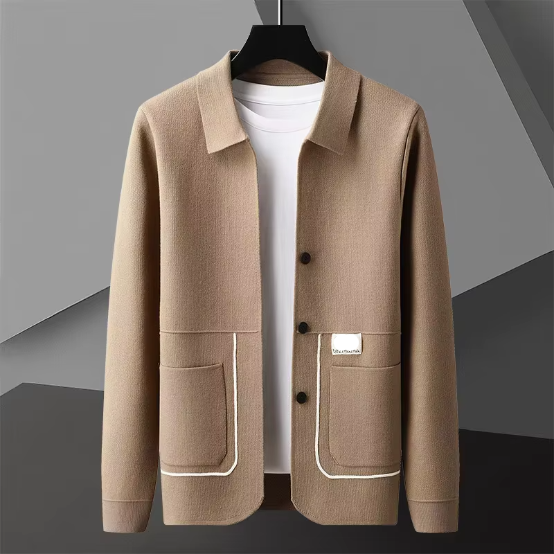 Mens Premium Knitted Cardigan For Fall And Winter Warmth And Effortless Style Everyday Comfort
