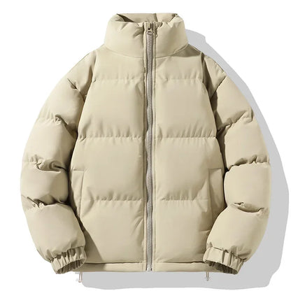 Renlow Padded Winter Jacket For Men With Stand Collar Lightweight Insulation And Wind Resistant Fabric