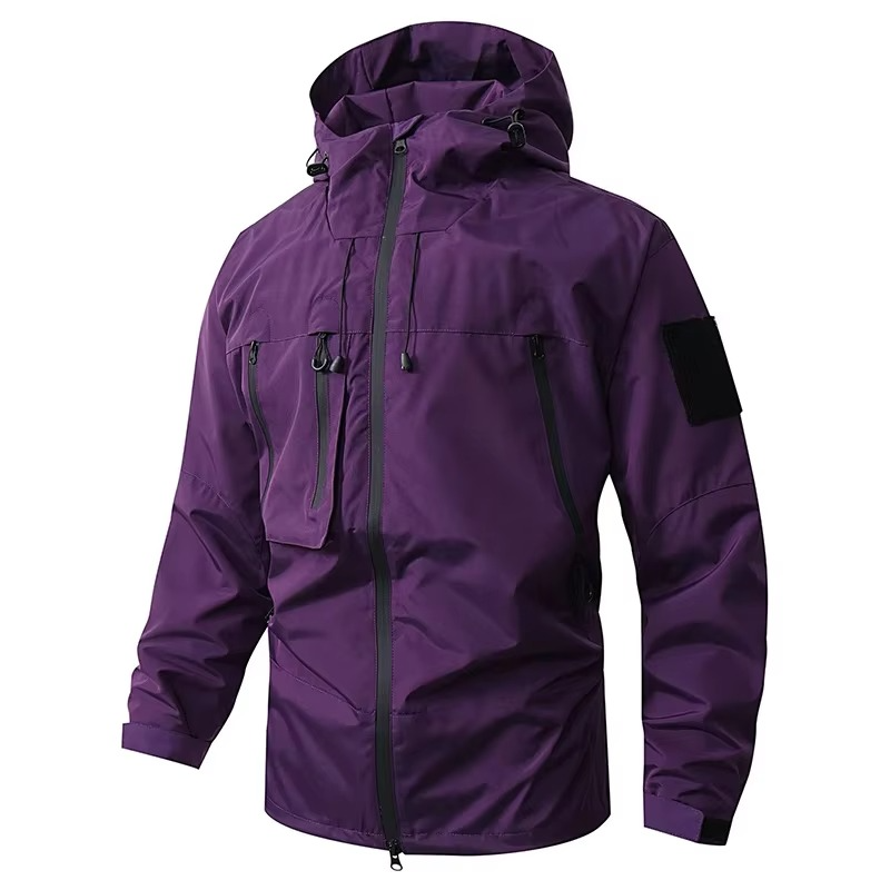 Unisex Waterproof Windbreaker Jacket For Hiking Camping And All Weather Outdoor Adventures TrendAura