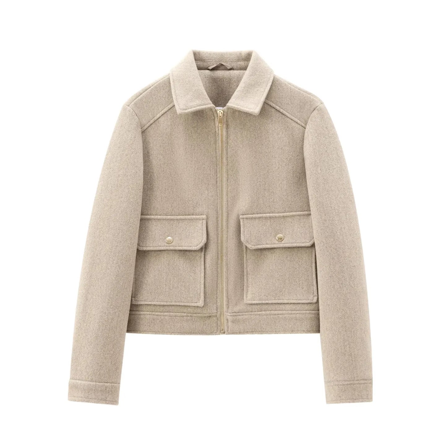 Jasmine | Women’s Casual Zip Front Pocket Jacket