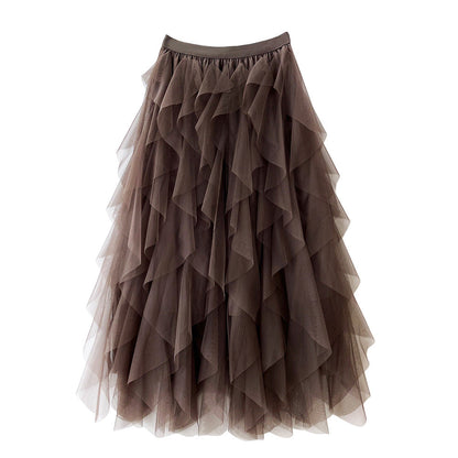 Ivonne Multi Layered Tulle Skirt For Women Stylish Versatile Piece For Festive And Romantic Occasions