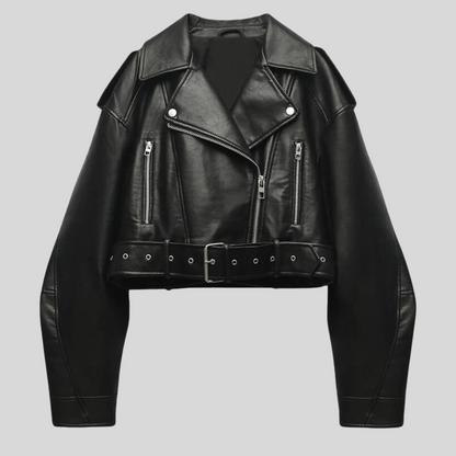Womens Leather Jacket By B Series Premium Soft Leather Elegant Timeless Style For Everyday Wear
