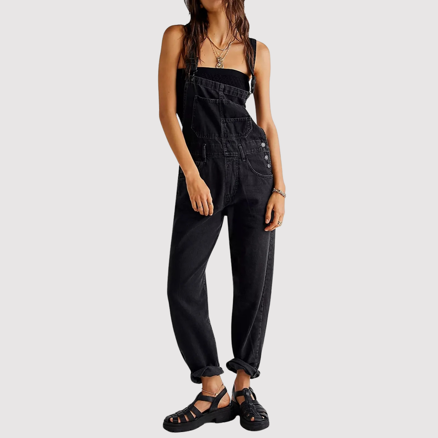 Kareena Denim Overalls For Women Durable Comfort Casual Trendy Fit Versatile Wardrobe Essential