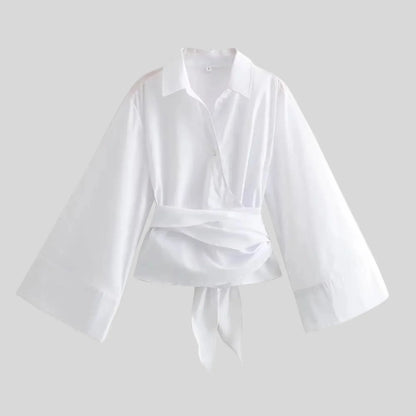Marlene Belted Top For Women Chic Versatile Style With All Day Comfort And Flattering Belted Silhouette
