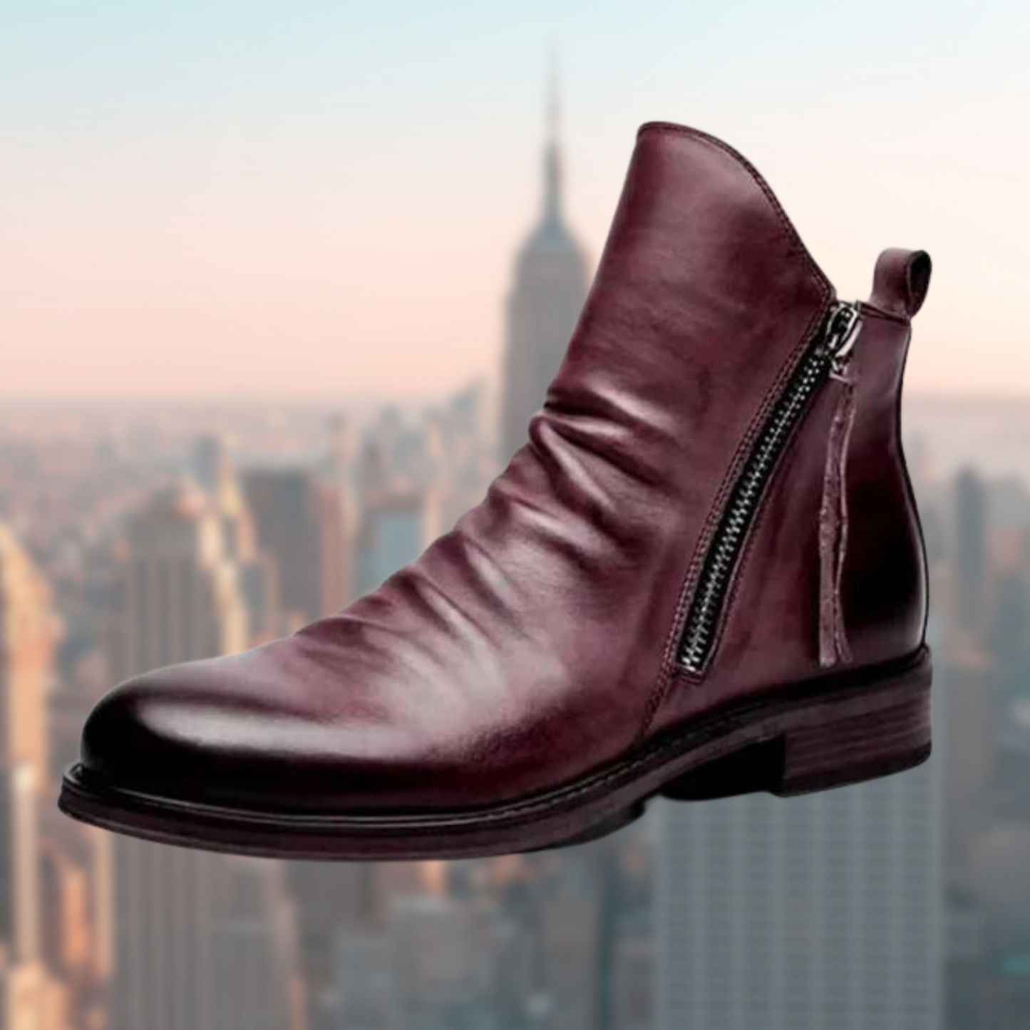 Womens Leather Boots With Non Slip Sole And Elegant Design Durable Classic Comfort