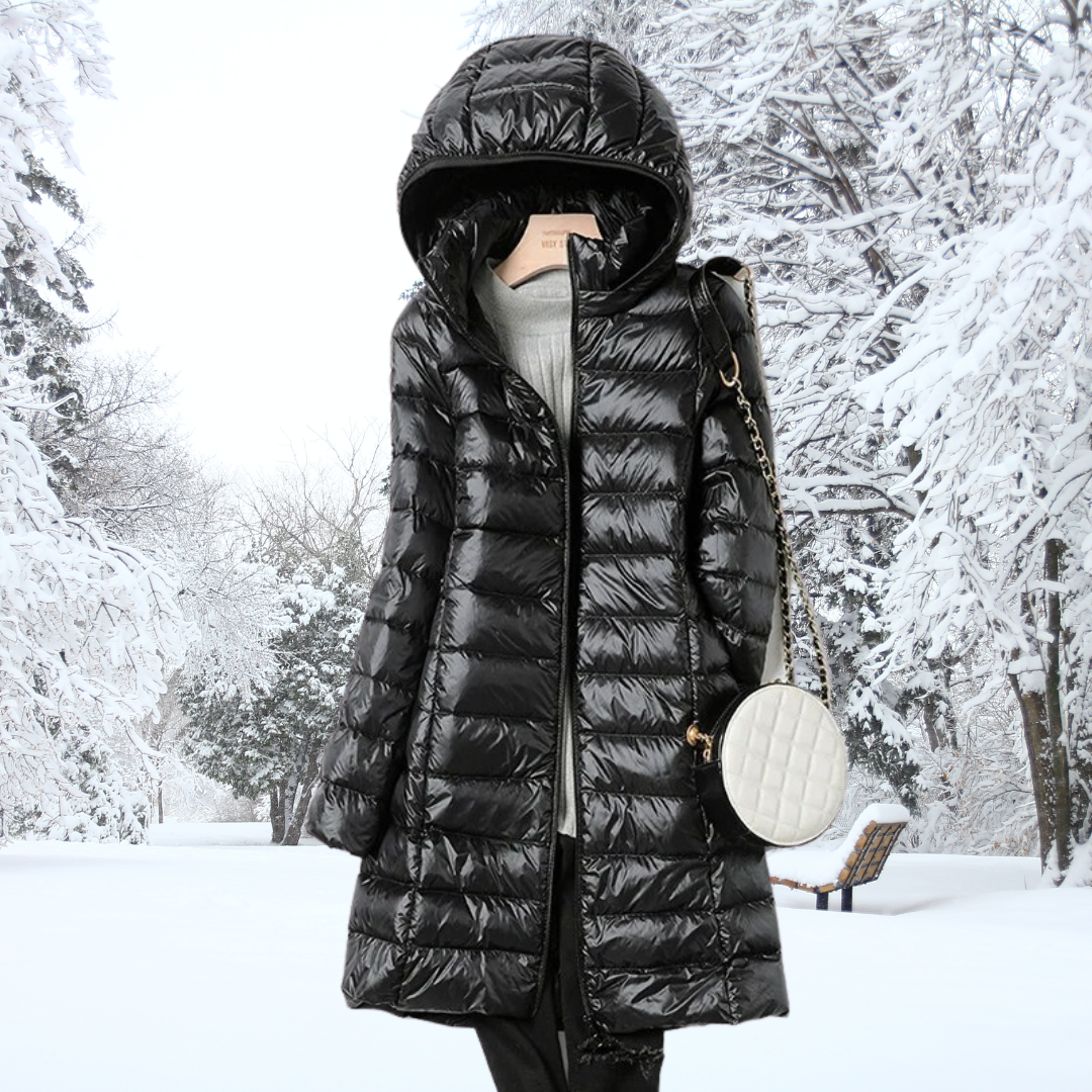 Eloura-Moda | Ultra-light down jacket with hood
