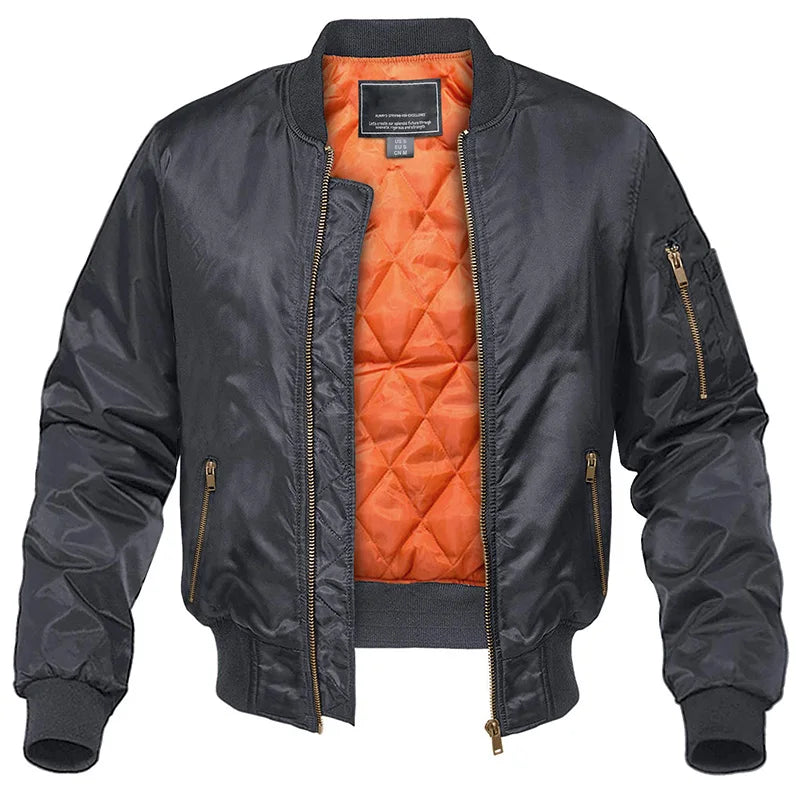 Mens Quilted Bomber Jacket Warmth And Style