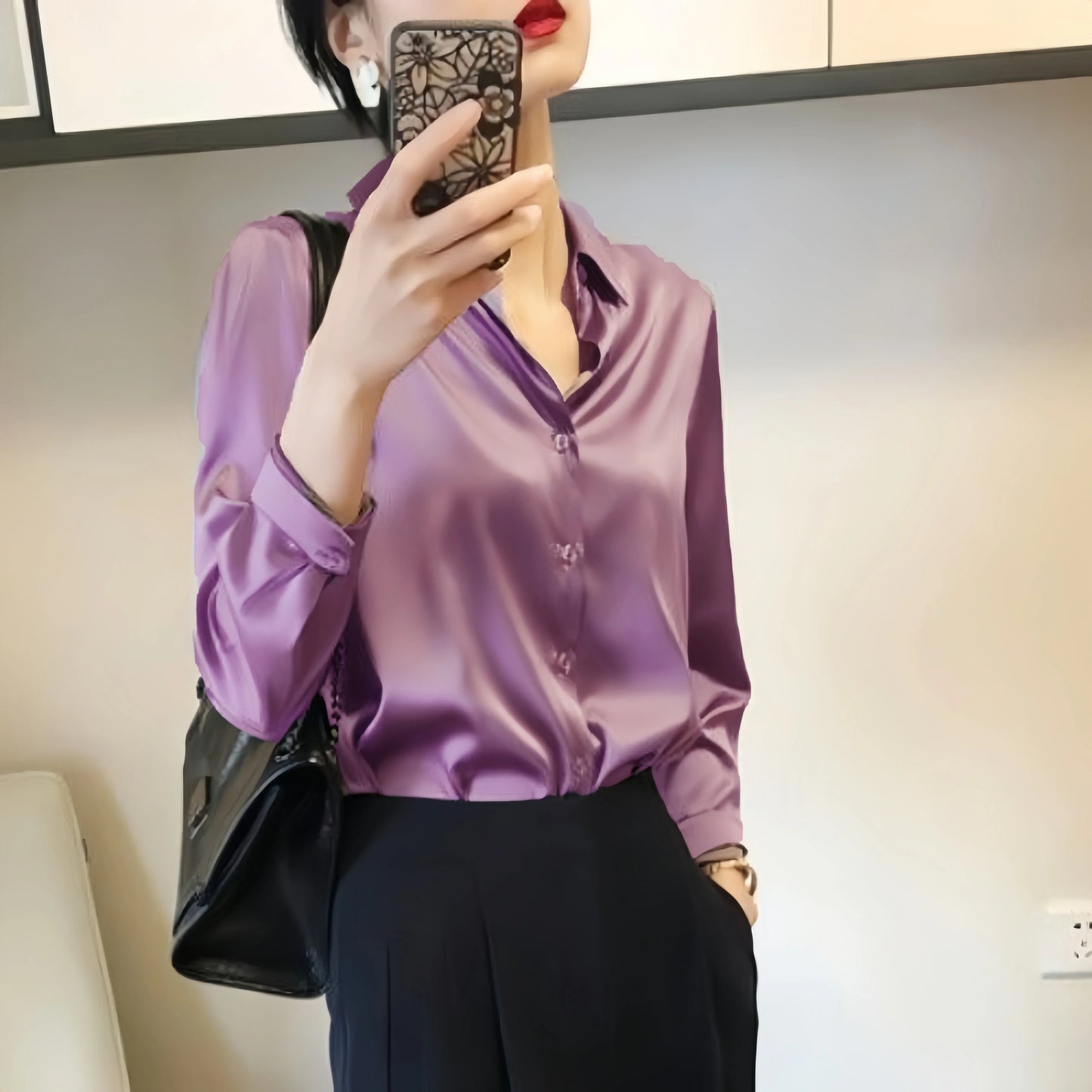 Sanne | Stylish Satin Blouse for Women