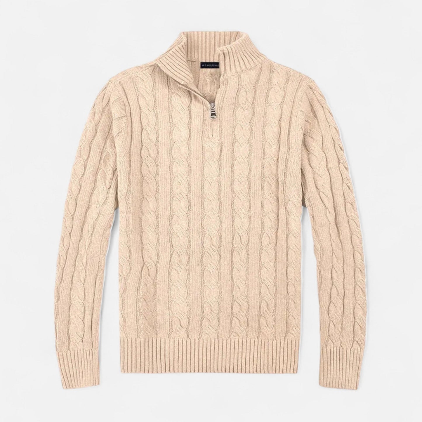 TrendAura | Men’s Merino Half Zip Sweater