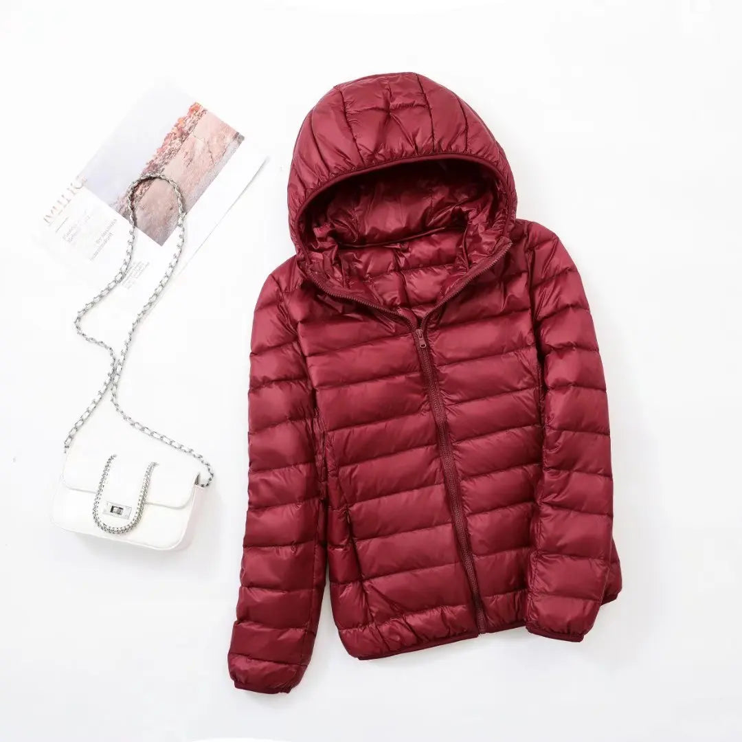 Women's hooded down jacket