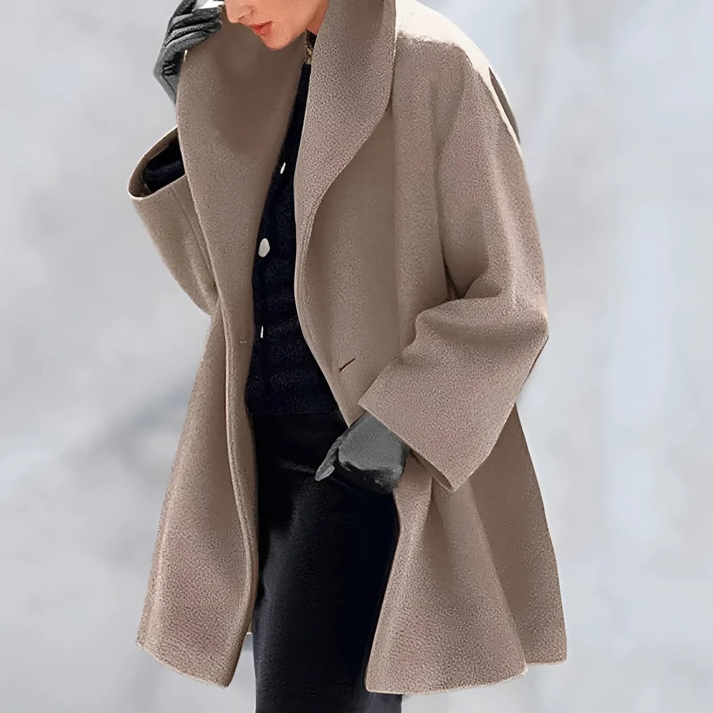 Long Winter Coat For Women With Buttons Elegant Warmth And Chic Timeless Style For Cold Days