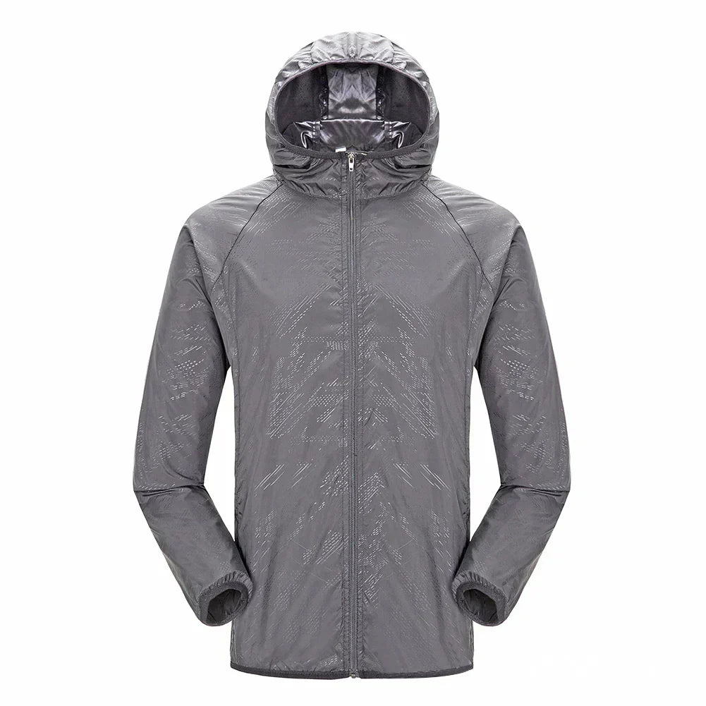 TrendAura Nordisk Flair Mens Waterproof Trench Coat Hooded Zipper Front Relaxed Fit Outerwear