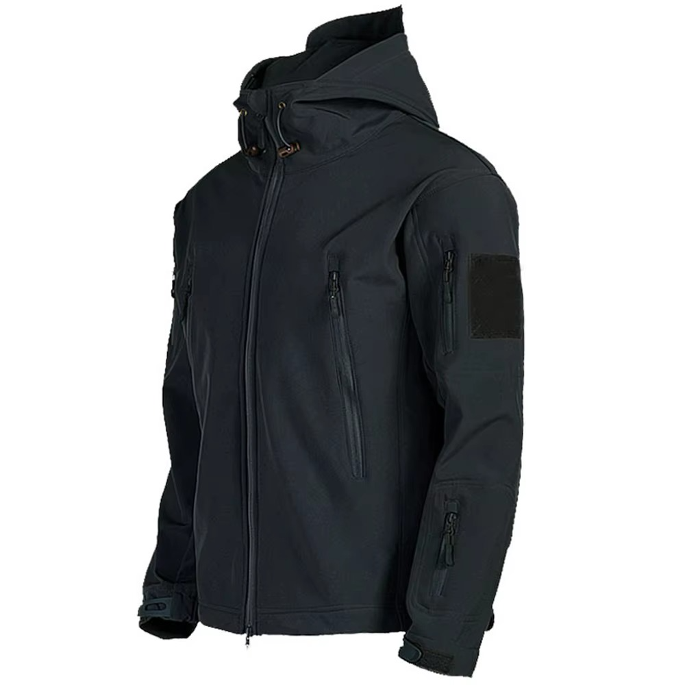 Men's Tactical Soft Shell Military Jacket Windproof Waterproof Hooded Combat Coat For All Weather Outdoor Missions