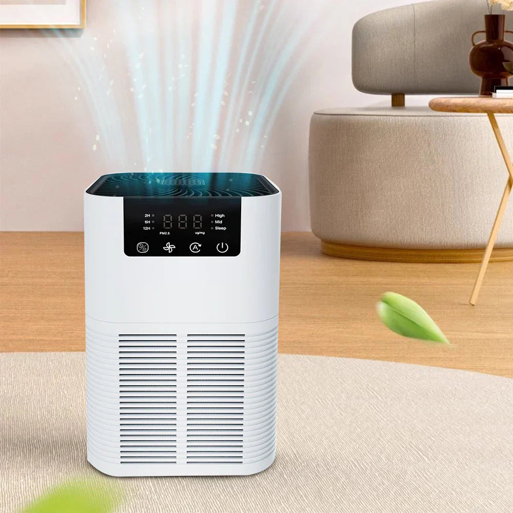 Air purifier with HEPA filter and aromatherapy - Silent ambient air purification for home and bedroom - TrendAura